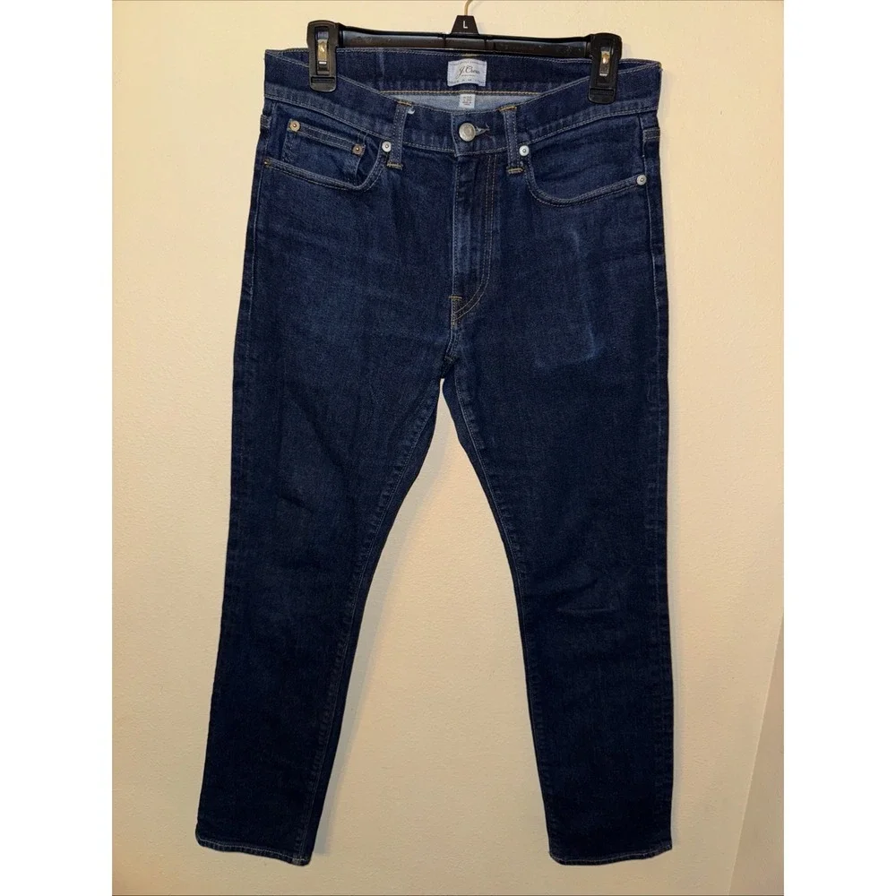J Crew 770 Straight Fit Jeans Mens 30x30 Dark Indigo‎ Blue Denim Pants